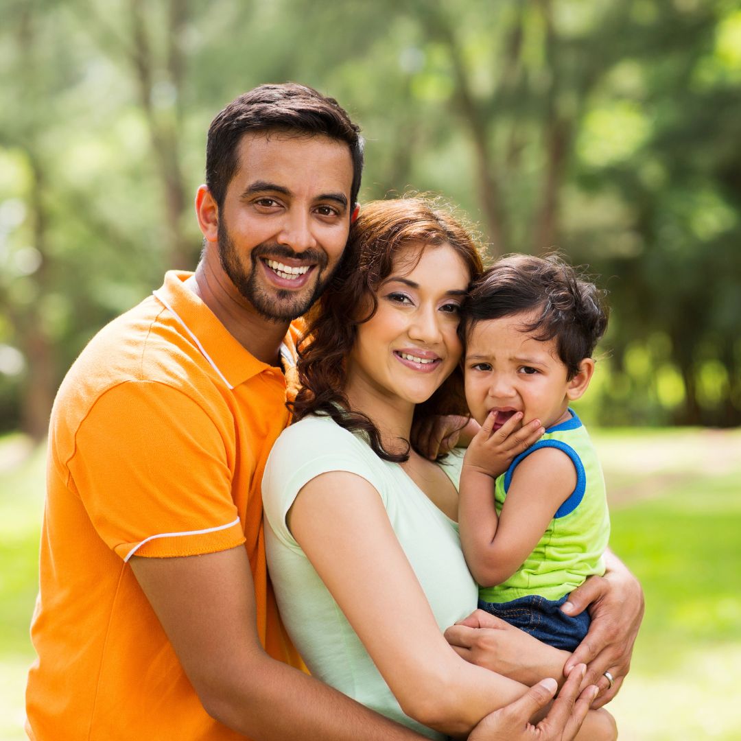 smiling family